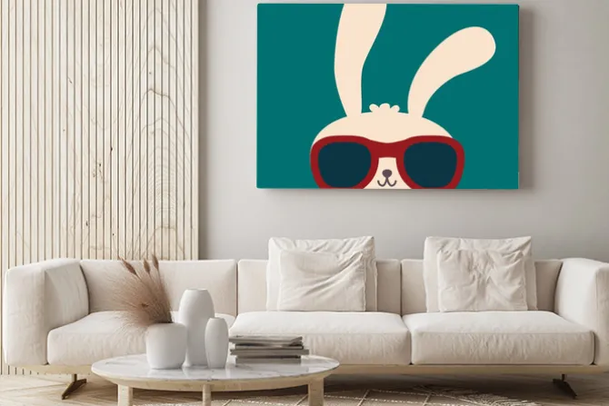 Obraz: Śliczne rabbit - plik vector eps10