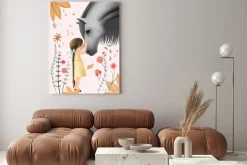 Obraz: Little girl with a horse