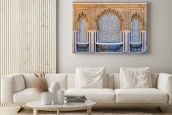 Obraz: Marokańska fontanna z kolorowymi mozaikami