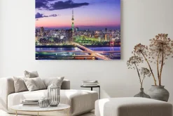 Obraz: Miasto tokio nocą