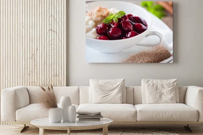 Obraz: Milchreis mit kirschen und cynamonowa