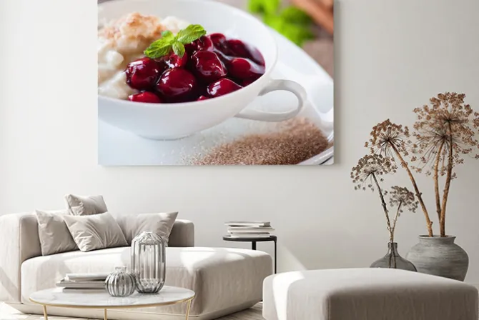 Obraz: Milchreis mit kirschen und cynamonowa