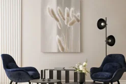 Obraz: Minimalistyczny motyw suchych traw w stylu boho