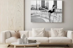 Obraz: Młoda piękna tancerka na schodów hiszpańskich w rzymie,