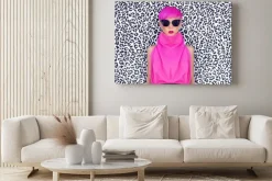 Obraz: Moda portret dziewczyny z modnej fryzura