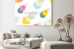 Obraz: Modny wektor wzór z pociągnięciami pędzla. ręcznie rysowane streszczenie