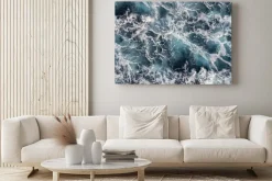 Obraz: Morska woda z pianą