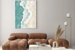 Obraz: Morski krajobraz w stylu boho