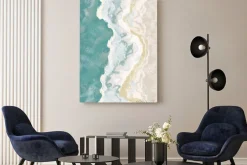 Obraz: Morski krajobraz w stylu boho