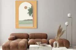 Obraz: Morski krajobraz w stylu boho abstrakcja