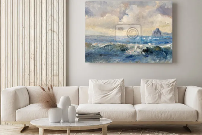 Obraz: Morski krajobraz w stylu olejnym