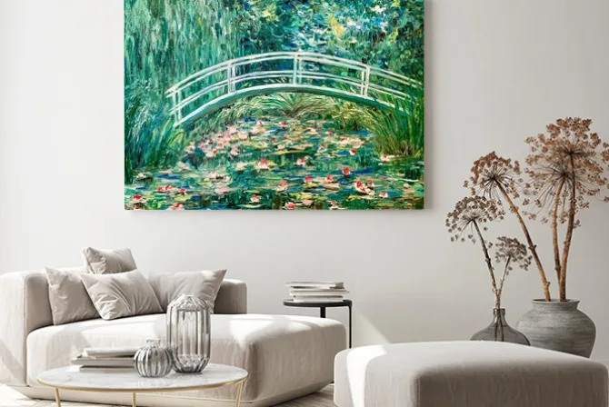 Obraz: Most nad stawem z liliami wodnymi claude monet