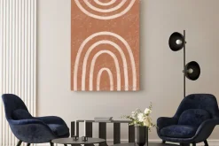 Obraz: Nowoczesna abstrakcja łuki w stylu boho