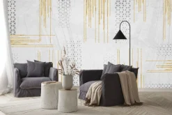 Obraz: Nowoczesne minimalistyczne złote linie