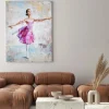 Obraz: Obraz olejny, dziewczyna baleriny. rysowane słodkie baleriny
