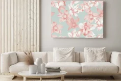 Obraz: Orchids seamless pattern. kitchen panel concept