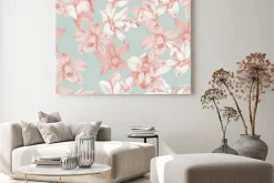 Obraz: Orchids seamless pattern. kitchen panel concept