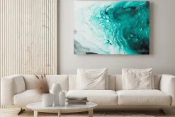 Obraz: Photography of abstract marbleized effect background. black,