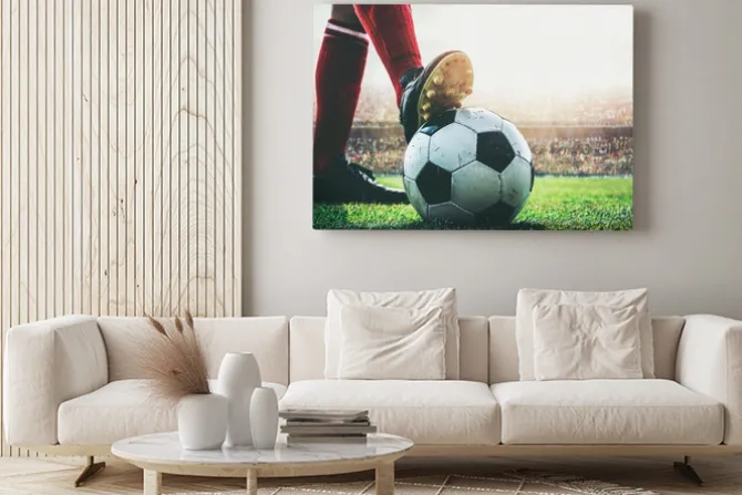 Obraz: Piłkarz gotowy do meczu