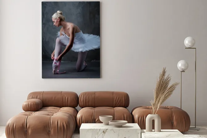Obraz: Piękna tancerka baletowa