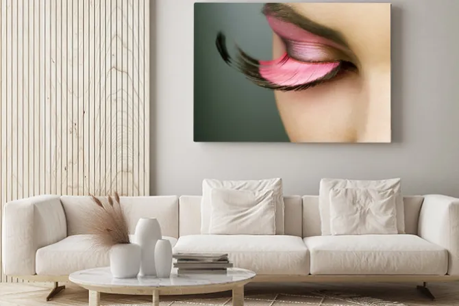 Obraz: Piękny makijaż fashion wakacje