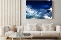 Obraz: Piękny, tło, nocne niebo