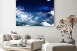 Obraz: Piękny, tło, nocne niebo