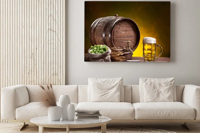 Obraz: Piwo i składniki do jego produkcji