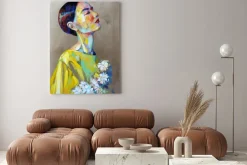 Obraz: Portret dziewczyny z wdzięczną szyją i krótkimi włosami