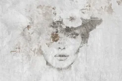 Obraz: Portret kobiety w kapeluszu z kwiatami