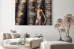 Obraz: Posąg temidy, pojęcie prawa i sprawiedliwości