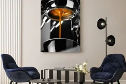 Obraz: Przygotowywanie espresso z ekspresu ciśnieniowego