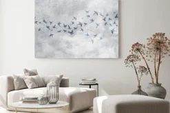 Obraz: Ptaki na betonowym tle w stylu loft