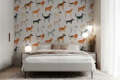 Obraz: Rasowe psy na białym tle