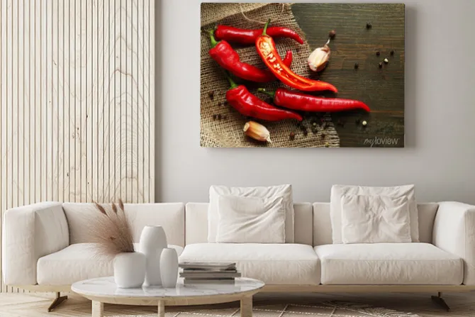 Obraz: Red hot chili i czosnku,