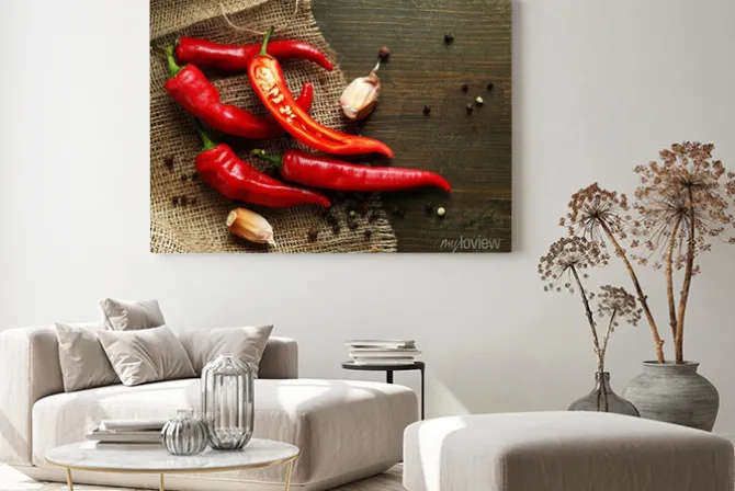 Obraz: Red hot chili i czosnku,