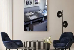 Obraz: Restauracja, salle, bistro, stoły, couverts, gastronomie