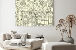 Obraz: Rysunek wzór silnika, tło. wzór może być używany do tapet, wzór