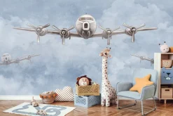 Obraz: Samoloty lecące wśród chmur