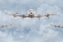 Obraz: Samoloty lecące wśród chmur