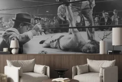 Obraz: Sędzia liczący mężczyznę boksera