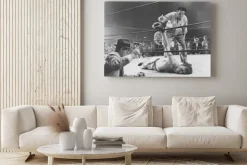 Obraz: Sędzia liczący mężczyznę boksera