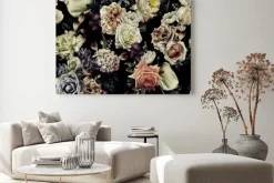 Obraz: Seamless floral pattern with flowers, watercolor. template design