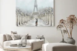 Obraz: Spacer w paryżu widok na wieże eiffla