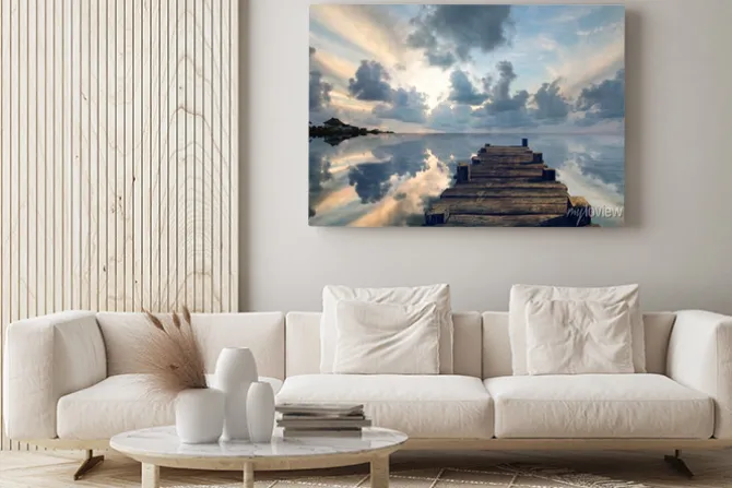 Obraz: Stare molo krajobraz