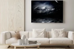 Obraz: Stars nocne niebo odbijające się w morzu