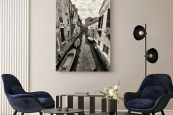 Obraz: Szeroki kąt strzału z ulic i kanałów w wenecji