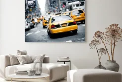 Obraz: Żółte taksówki nowojorskie
