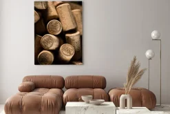 Obraz: Tło używanych korków do wina.