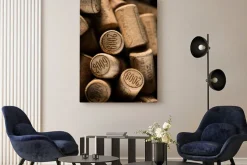 Obraz: Tło używanych korków do wina.
